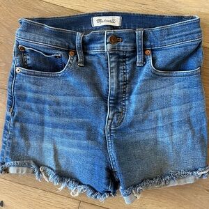 Madewell High-Rise Denim Shorts 26